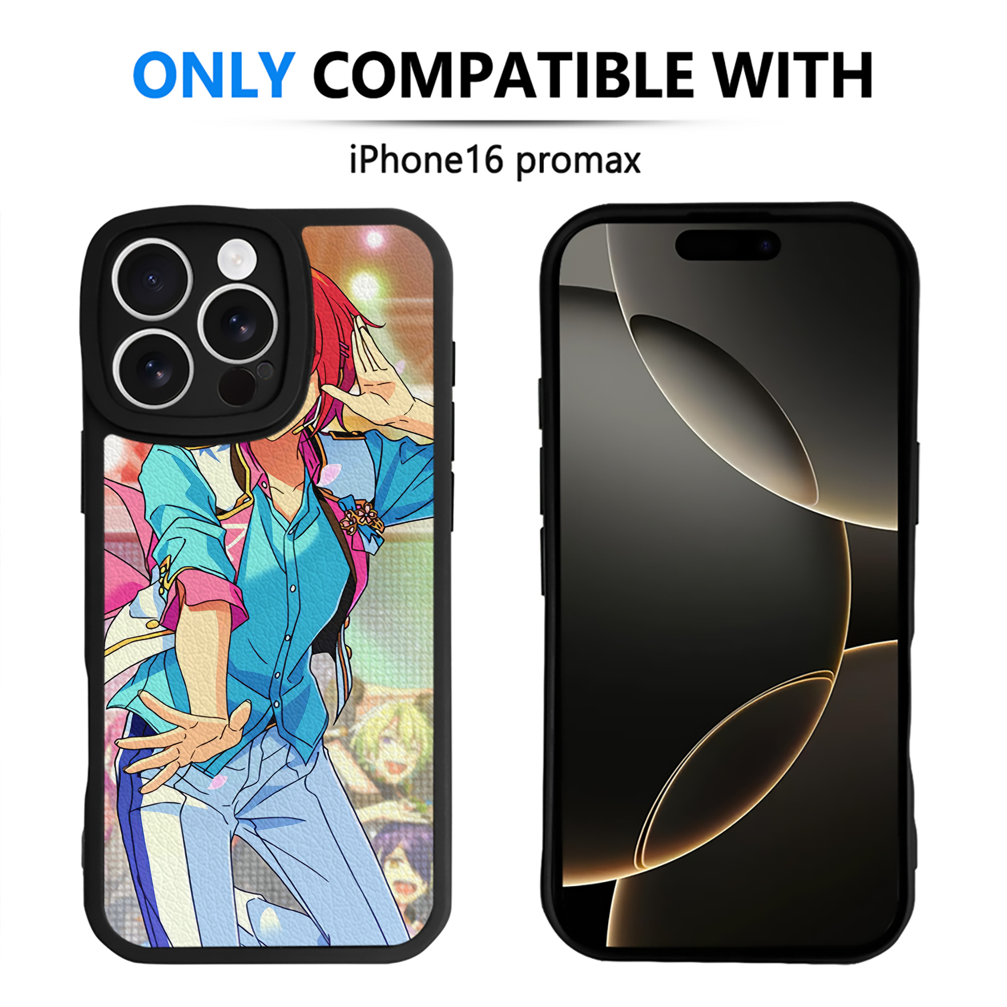 （画像用） あんさんぶるスターズ! Ensemble Stars 【iPhone 16シリーズ対応】シリコンスマホケース（レザー調） 材質：シリコン